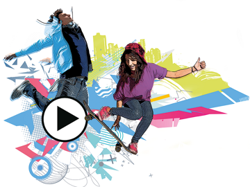 Keyvisual JugendFilmTage – Nikotin, Alkohol, Cannabis, digitale Medien